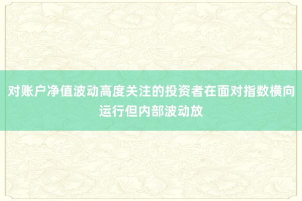 对账户净值波动高度关注的投资者在面对指数横向运行但内部波动放