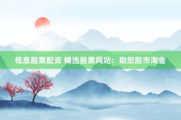 低息股票配资 精选股票网站：助您股市淘金