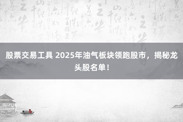 股票交易工具 2025年油气板块领跑股市，揭秘龙头股名单！